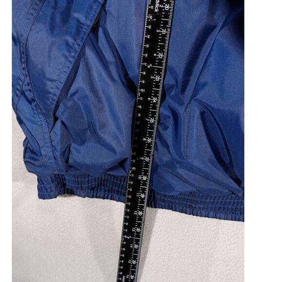 Vintage Nike Blue Black Half Zip Pullover Windbreaker Jacket XL Hong Kong 90s - Picture 5 of 8